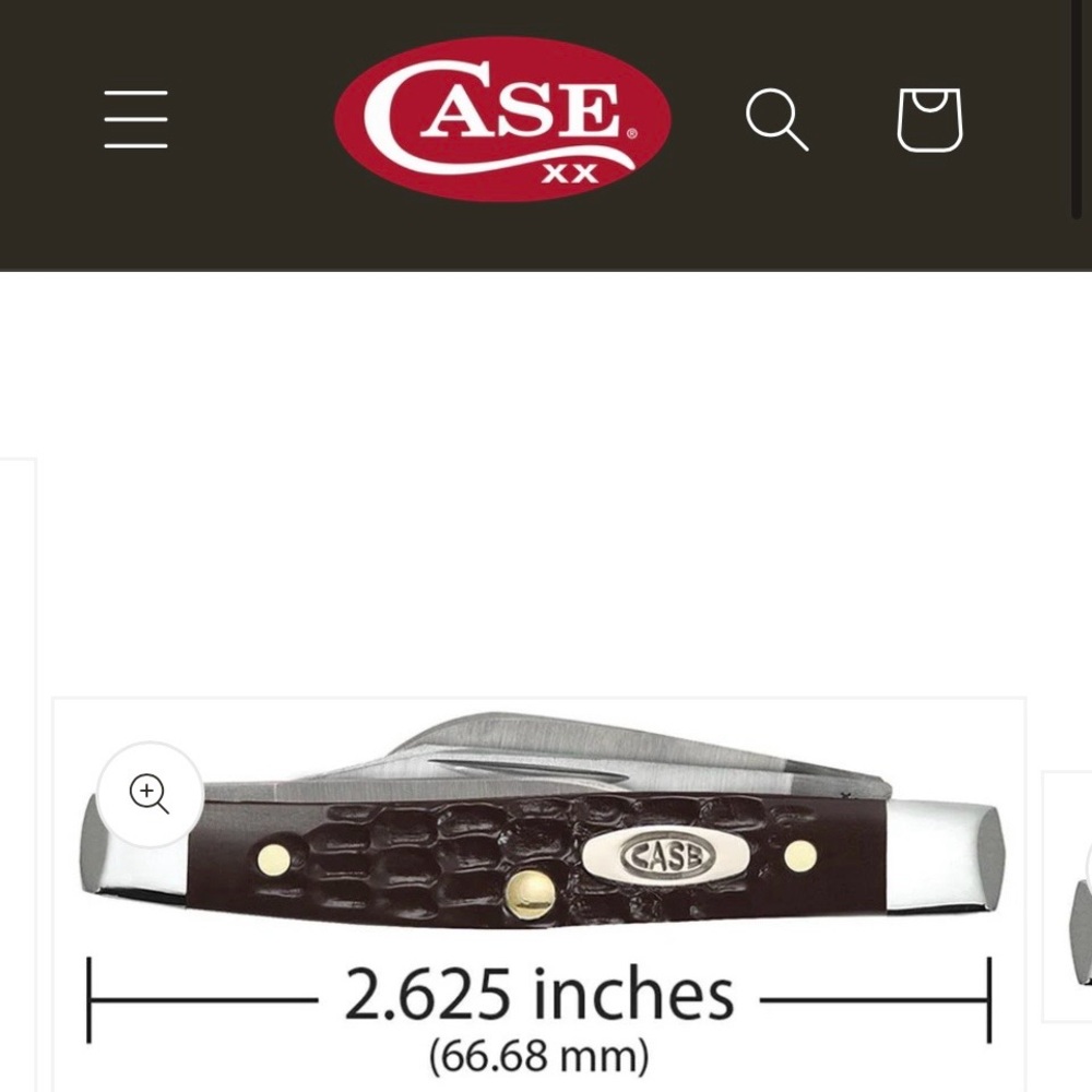 Case Brown Synthetic Small Stockman Pocket Knife - Picture 4 of 6